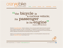 Tablet Screenshot of orangebikedesign.com